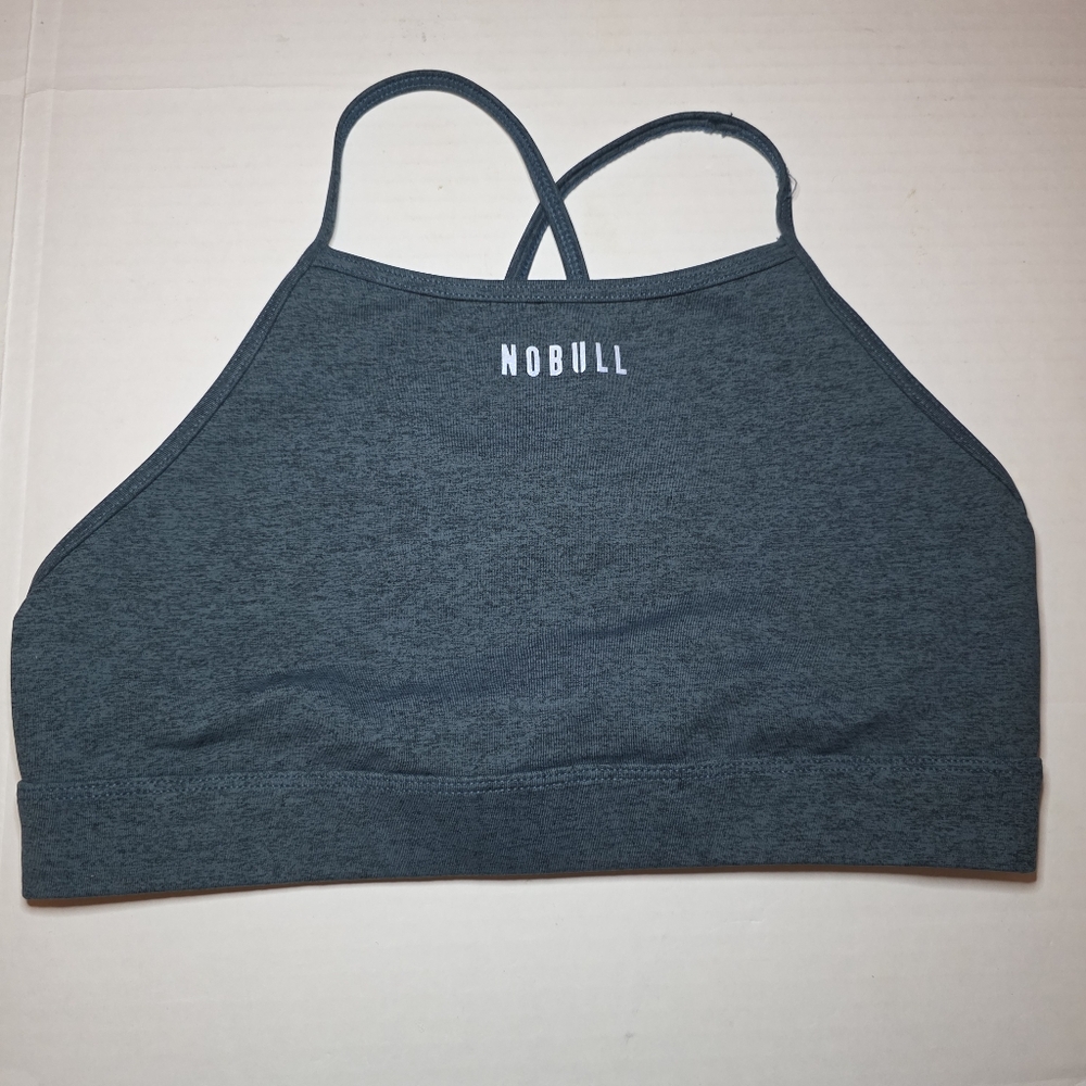 NOBULL Black Racerback Sports Bra Sz L